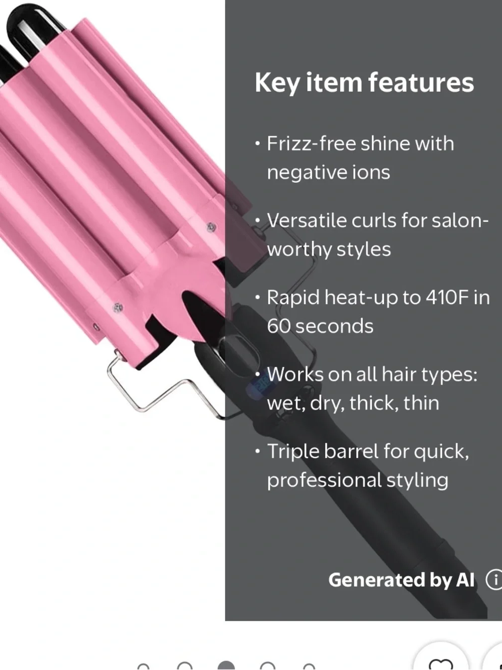 Beauty Queen Triple Barrell Curling Iron